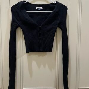 Black cropped cardigan from American Eagle